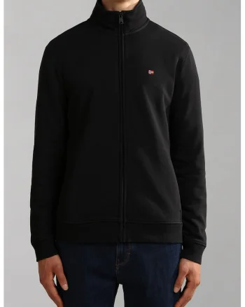 Bluza de trening cu fermoar si buzunare laterale Balis, Negru
