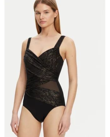 Costum de baie dama,  305152657, Poliamida, Negru, Negru