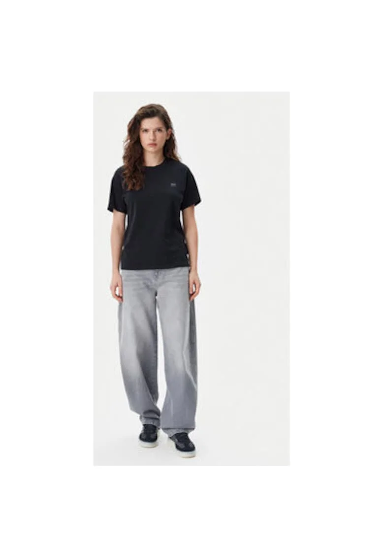 Tricou dama,  305332110, Bumbac, Negru, Negru