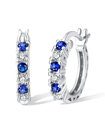 Cercei rotunzi argint 925, JW1783, model elegant, placati cu rodiu