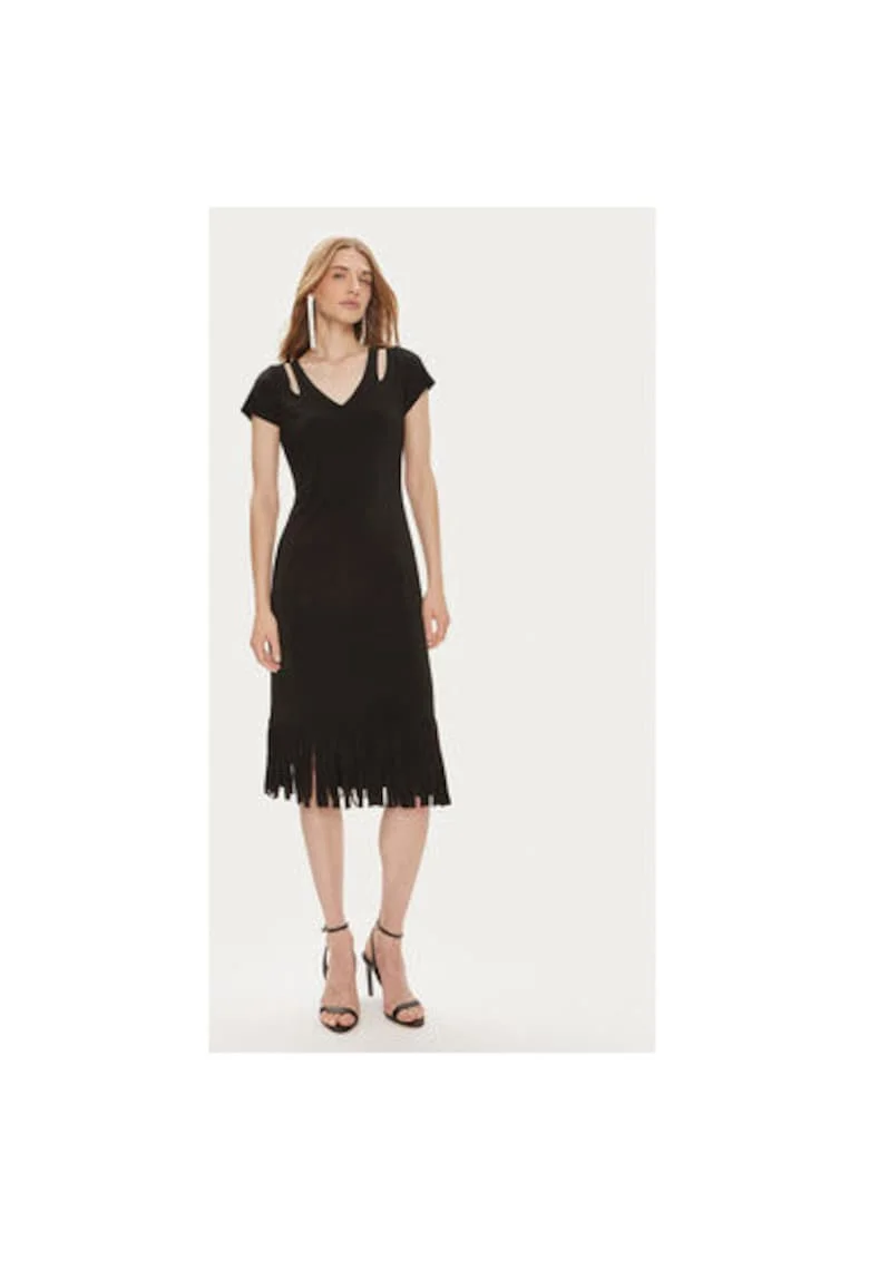 Rochie dama,  303838676, Poliester, Negru, Negru