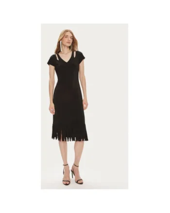 Rochie dama,  303838676, Poliester, Negru, Negru