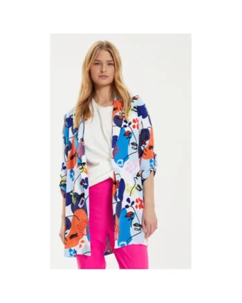 Sacou dama,  303838829, Poliester, Multicolor