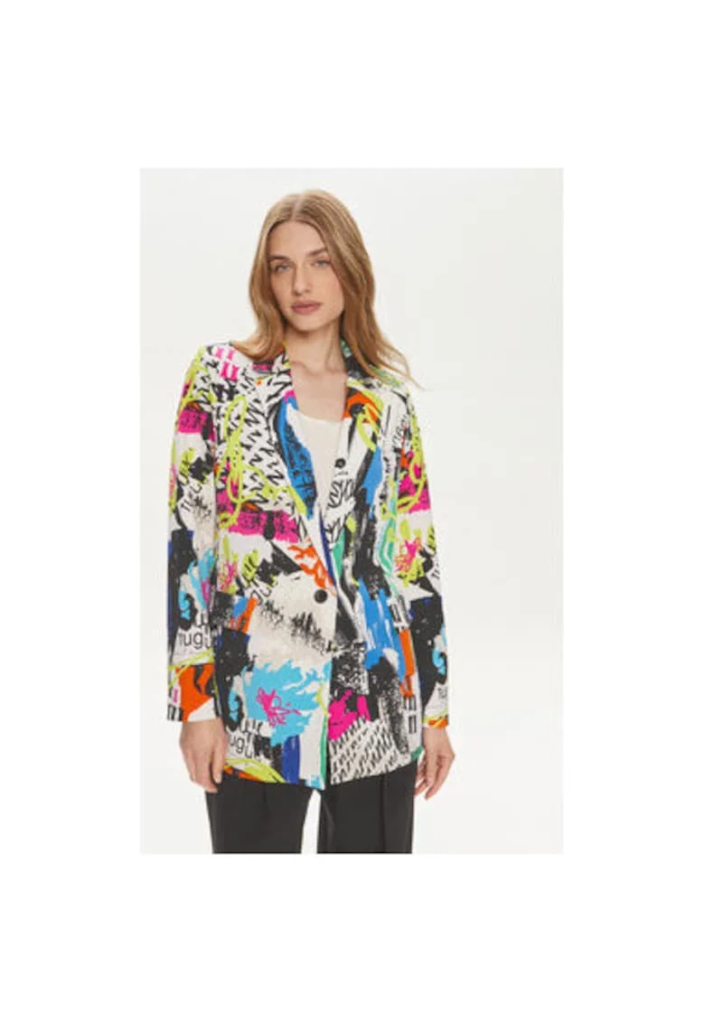 Sacou dama,  303838904, Poliester, Multicolor, Multicolor