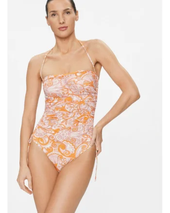 Costum de baie dama,  303700683, Poliamida, Portocaliu, Portocaliu