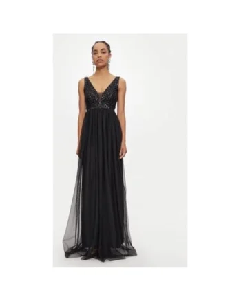 Rochie dama,  304725487, Poliester, Negru, Negru