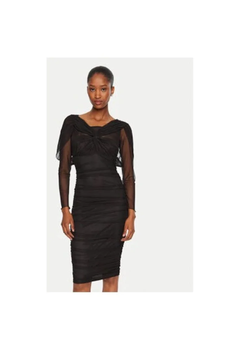 Rochie dama,  304725142, Poliester, Negru