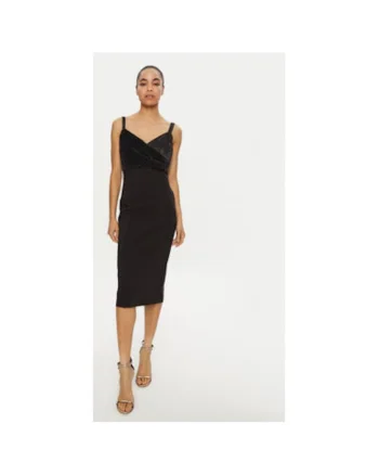 Rochie dama,  304956096, Poliester, Negru, Negru