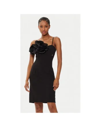 Rochie dama,  305119094, Poliester, Negru, Negru