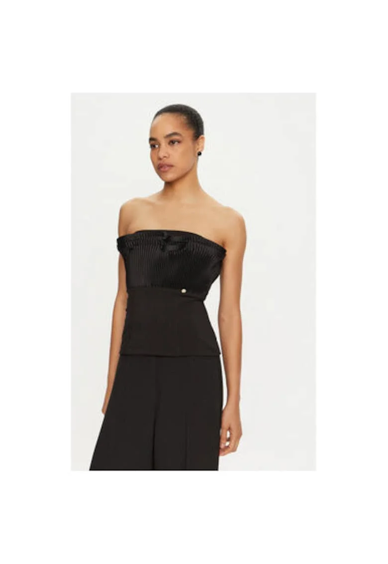 Tricou dama,  305015594, Poliester, Negru, Negru