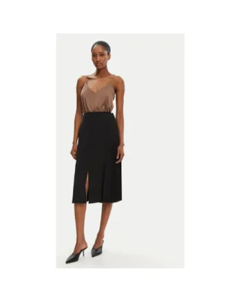 Fusta dama,  305265494, Poliester, Negru, Negru