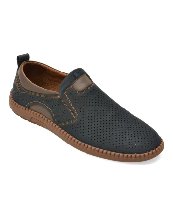 Pantofi BITE THE BULLET bleumarin, Q212, din piele naturala