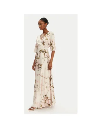 Rochie dama,  305265135, Poliester, Bej, Bej