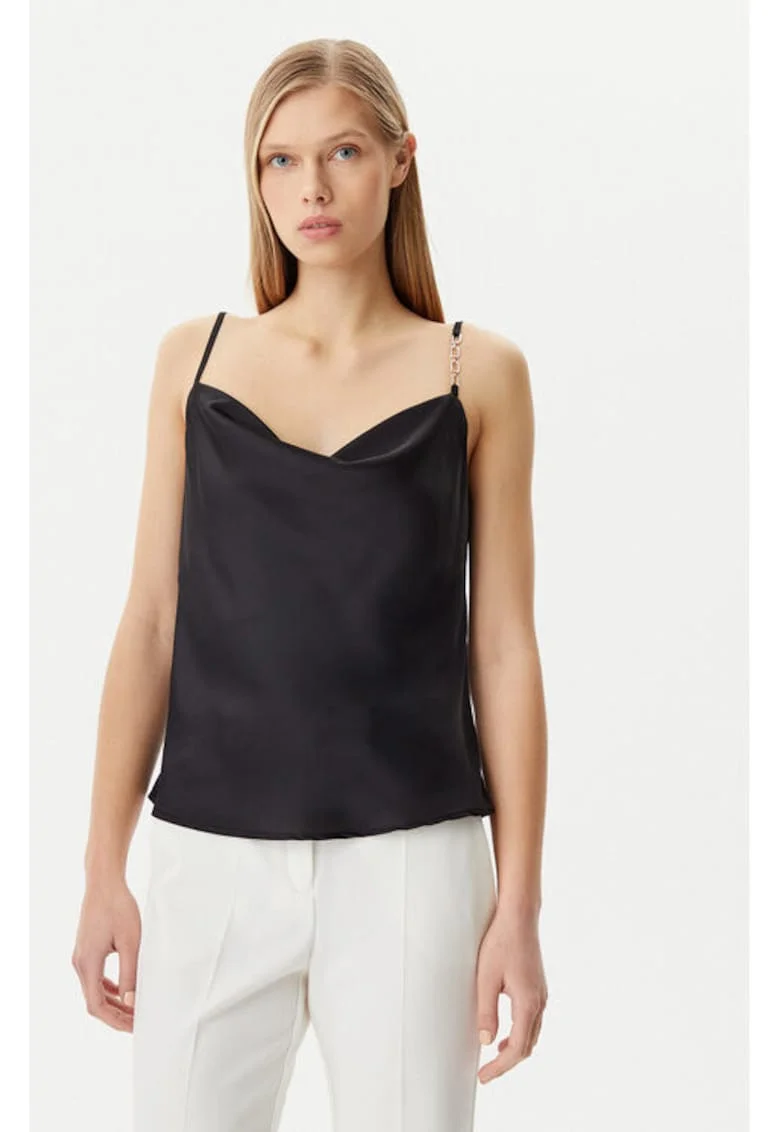 Tricou dama,  305317988, Poliester, Negru, Negru