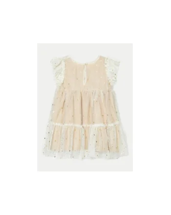 Rochie fete,  304986017, Poliester, Bej, Bej