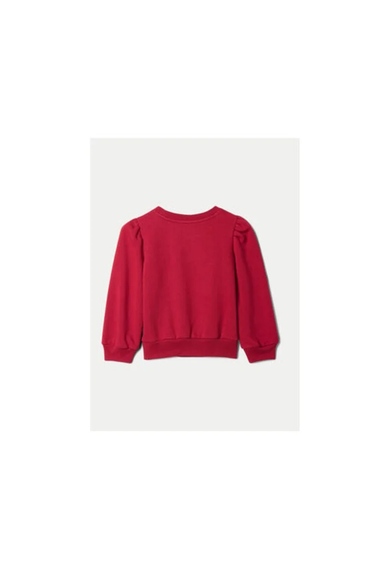 Bluza fete,  304985614, Bumbac/Poliester, Rosu, Rosu