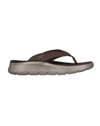 Papuci flip-flop cu detalii cu logo Go Walk Flex Vallejo, Maro