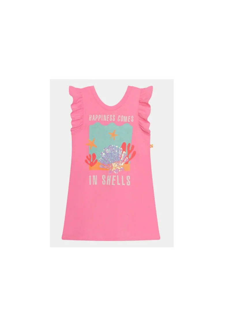 Rochie fete,  303640033, Poliester/Bumbac, Roz, Roz