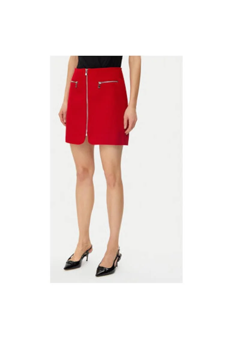 Fusta dama,  305253040, Poliester, Negru, Negru