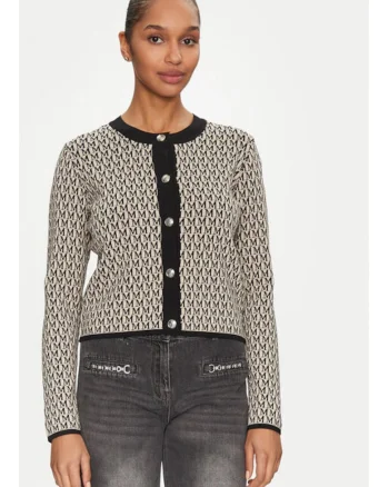 Cardigan dama,  305253170, Viscoza/Poliamida, Negru, Negru