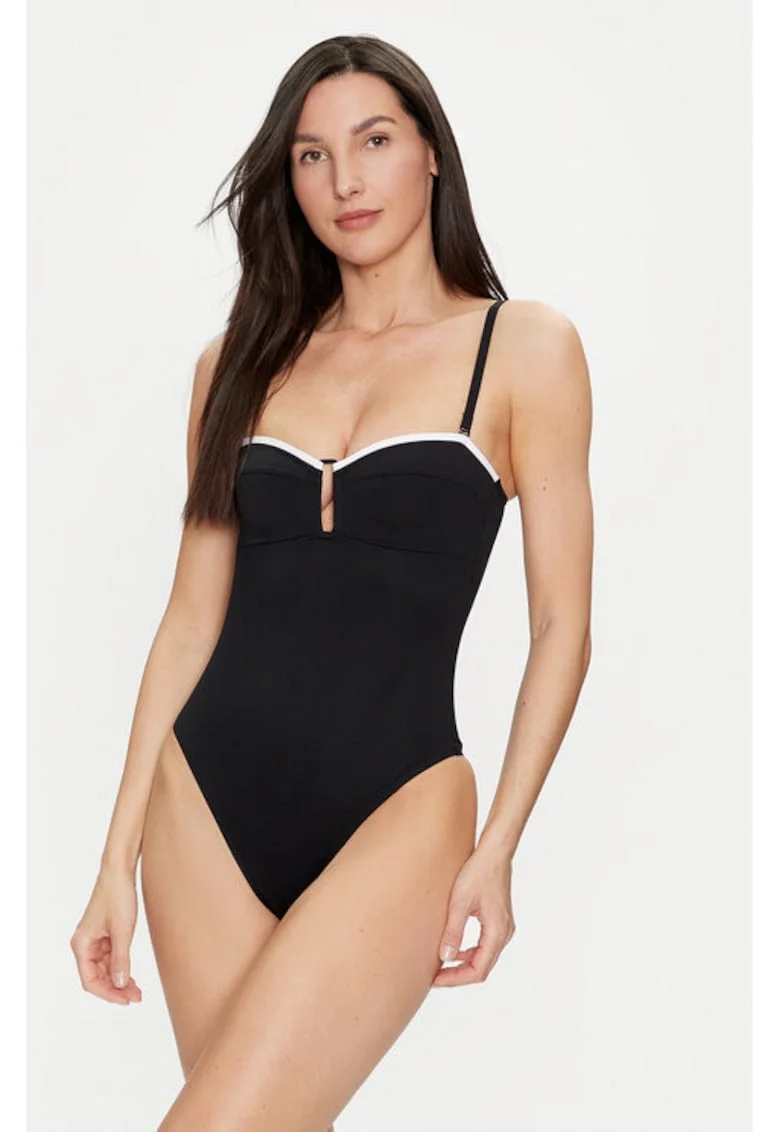 Costum de baie dama,  303559151, Nylon, Negru, Negru