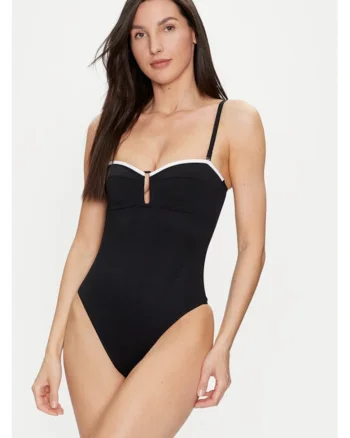 Costum de baie dama,  303559151, Nylon, Negru, Negru