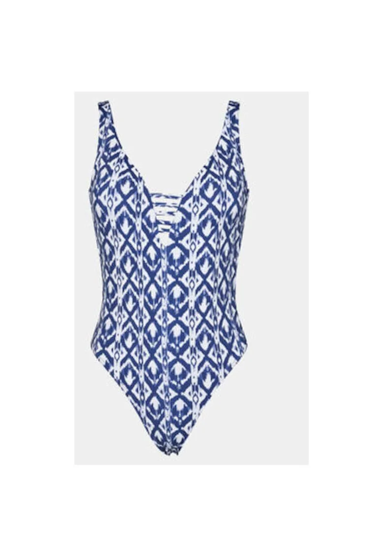 Costum de baie dama,  303570897, Poliamida/Elastan, Albastru, Albastru