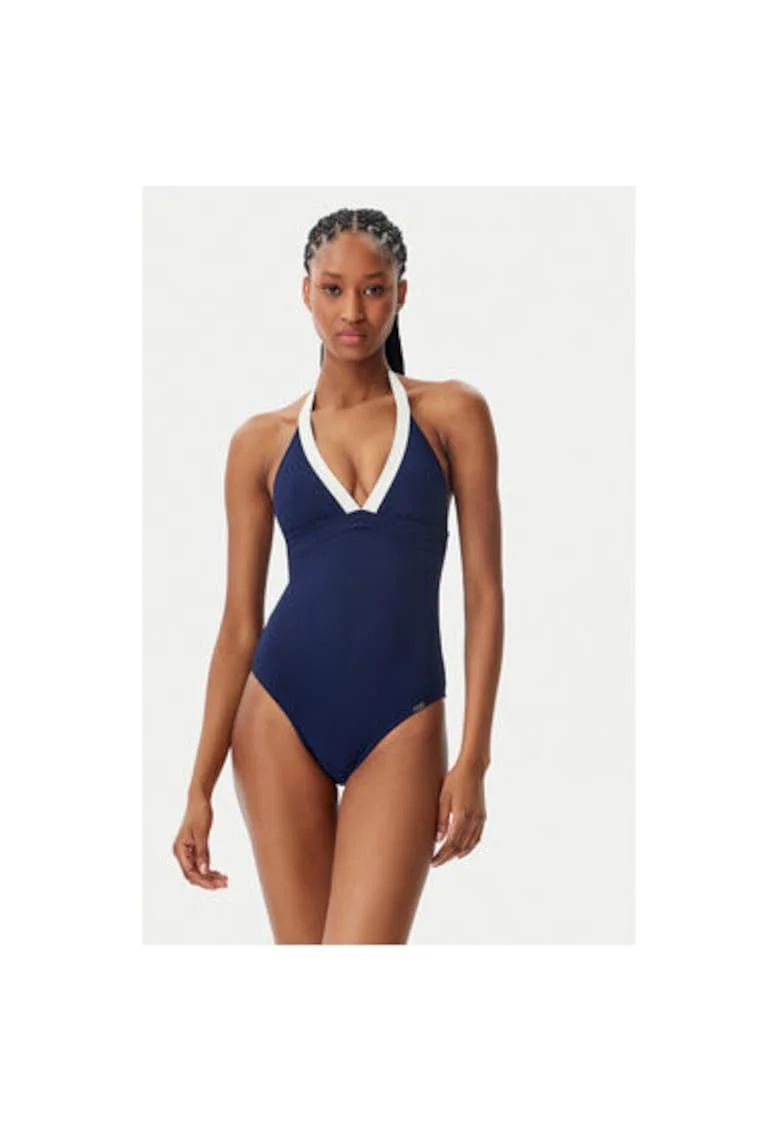 Costum de baie dama,  304812880, Poliamida/Elastan, Albastru, Albastru