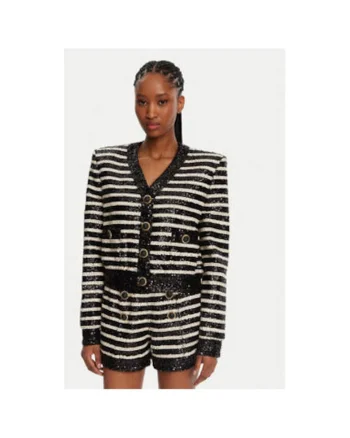 Sacou Dama,  305313713, Poliester, Acetat, Negru, Negru