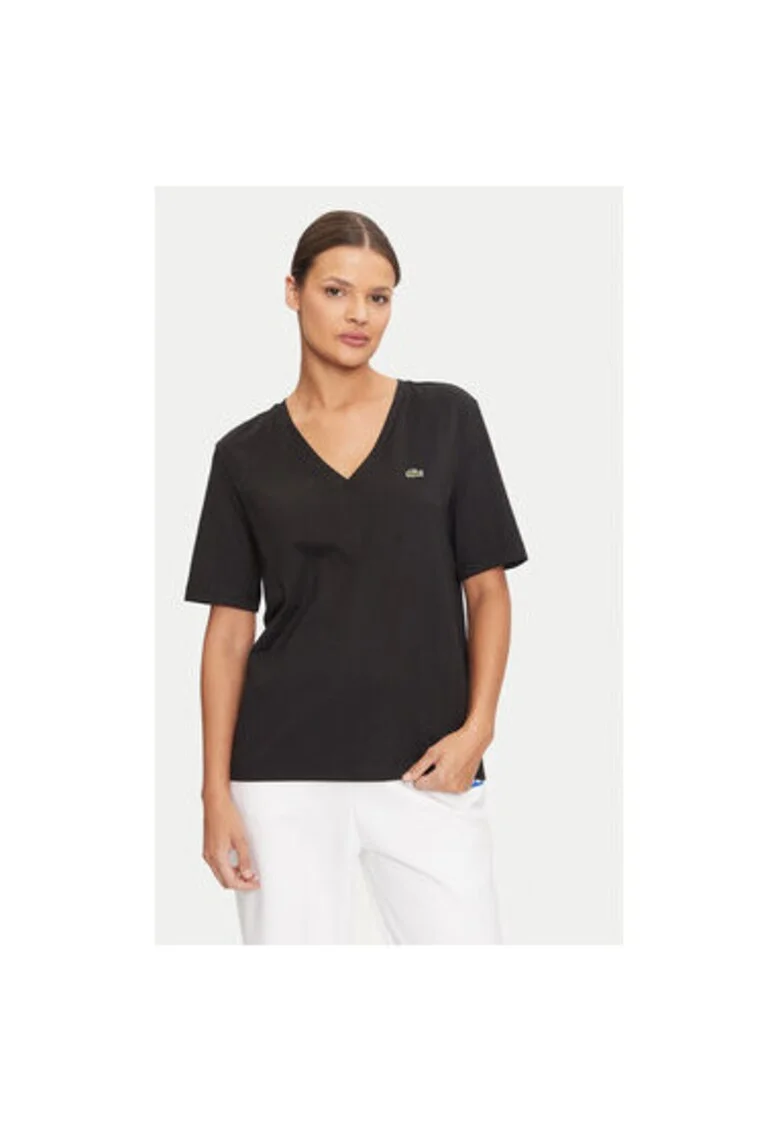 Tricou dama,  304582639, Bumbac, Negru, Negru