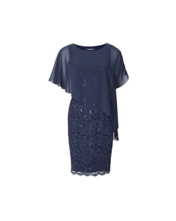 Rochie dama,  302950416, Poliester, Albastru, Albastru