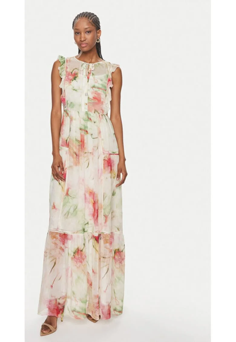 Rochie dama,  303808372, Viscoza, Multicolor, Multicolor