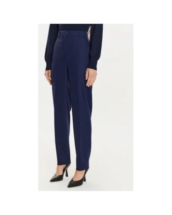 Pantaloni dama,  304334009, Lana/Poliester/Viscoza, Albastru, Albastru