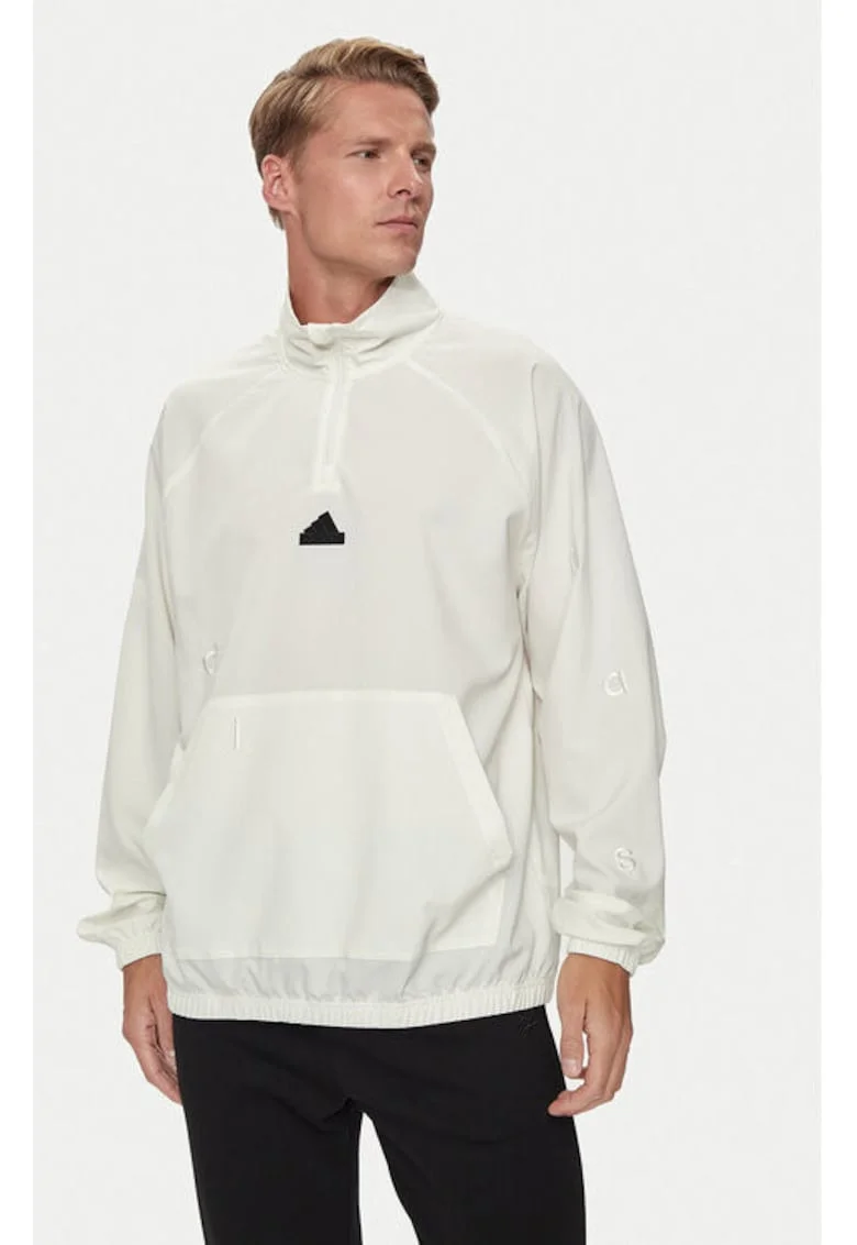 Bluza barbati,  303550790, Poliester reciclat, Alb, Alb
