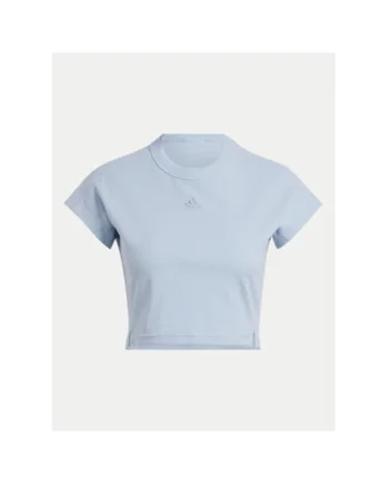 Tricou dama,  303899974, Viscoza/Bumbac/Elastan, Albastru, Albastru