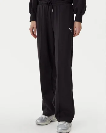 Pantaloni dama,  304577000, Bumbac/Poliester reciclat, XL INTL, Negru