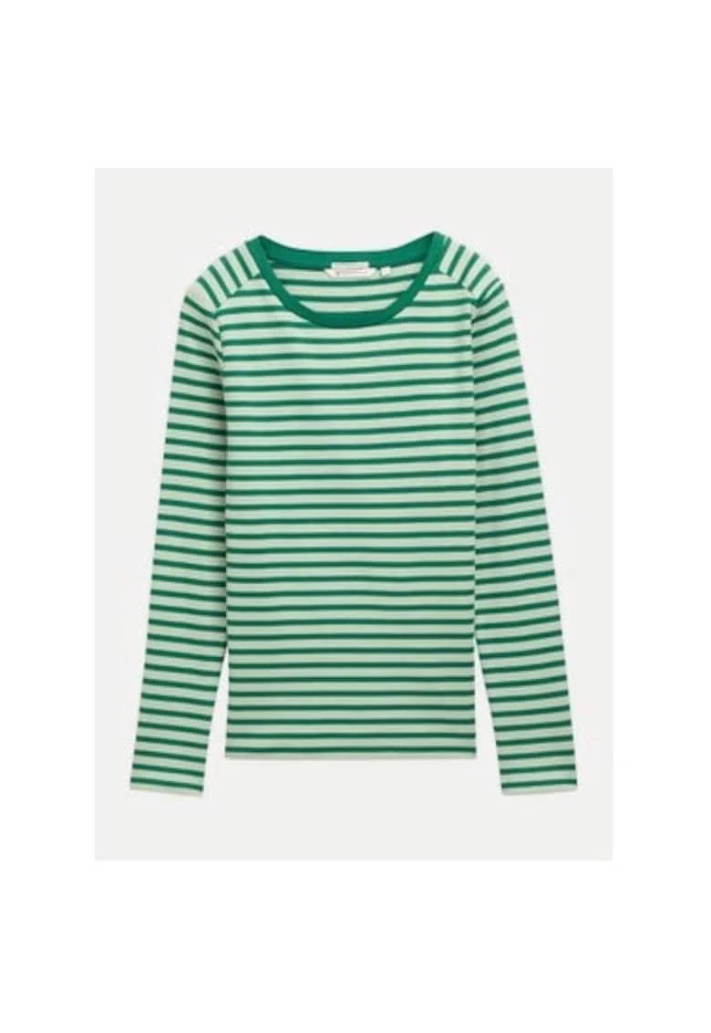 Bluza dama,  304817366, Bumbac organic, Verde, Verde