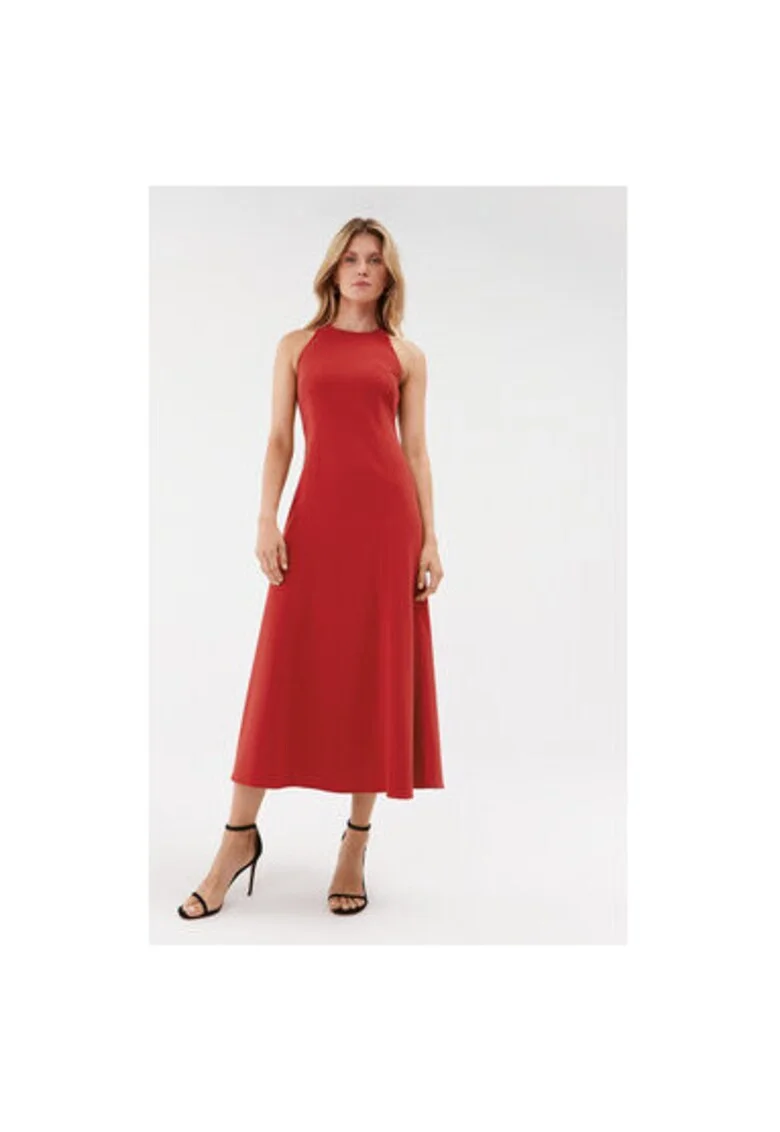 Rochie Dama,  303365394, Poliester, Viscoza, Negru, Negru