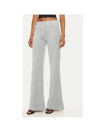 Pantaloni dama,  304460784, Poliester, Gri, Gri