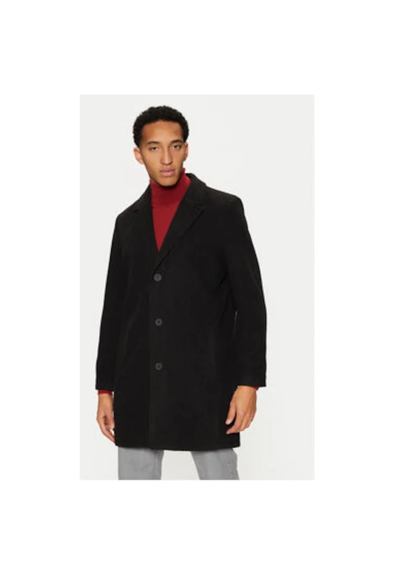 Palton barbati,  304527043, Poliester, Negru, Negru