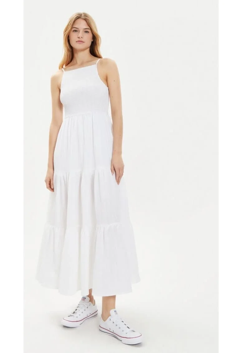 Rochie dama,  95393, Poliester, Alb