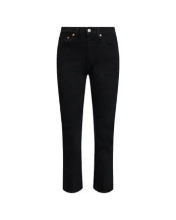 Blugi Dama, 207437456, Bumbac, Negru