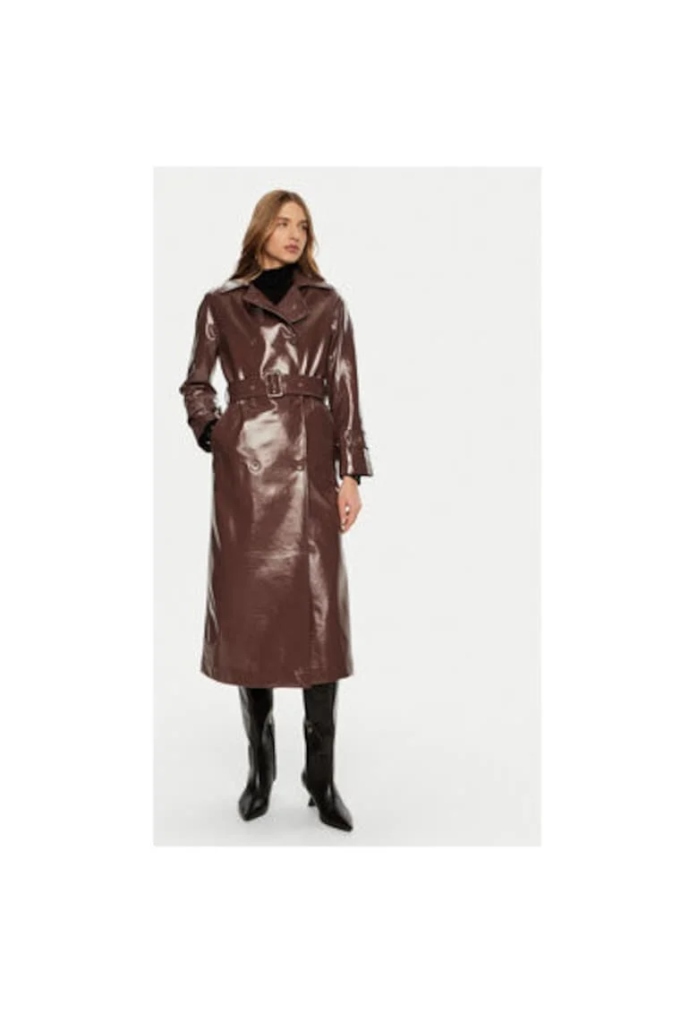 Trench dama,  304991226, Piele ecologica, Maro, Maro