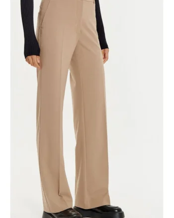 Pantaloni dama,  304937781, Poliester/Rayon, Bej, Bej