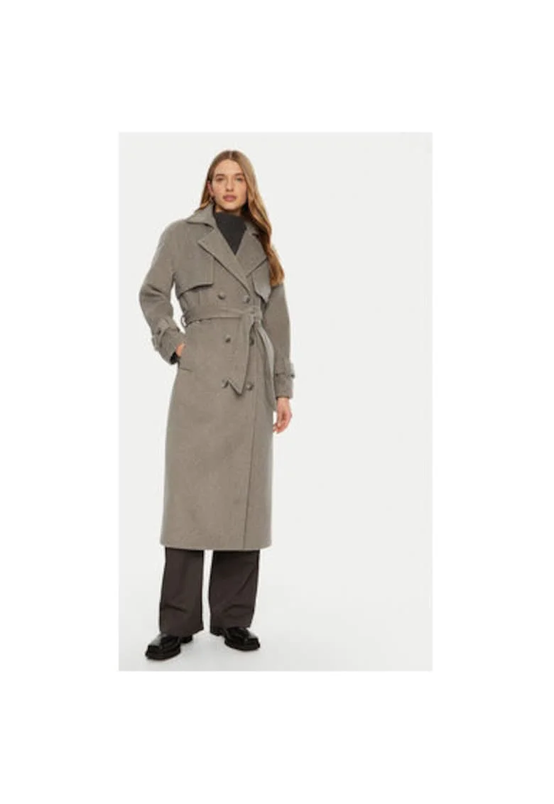 Palton dama,  304991202, Poliester, Gri, Gri