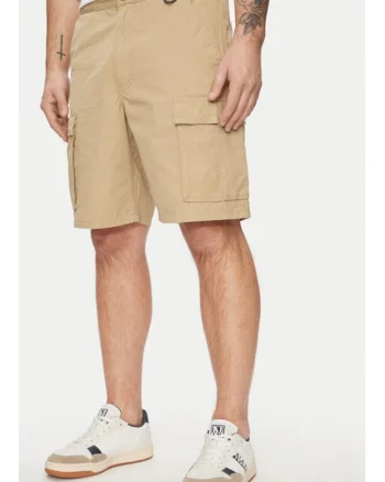 Pantaloni scurti barbati,  303594916, Bumbac, Bej, Bej
