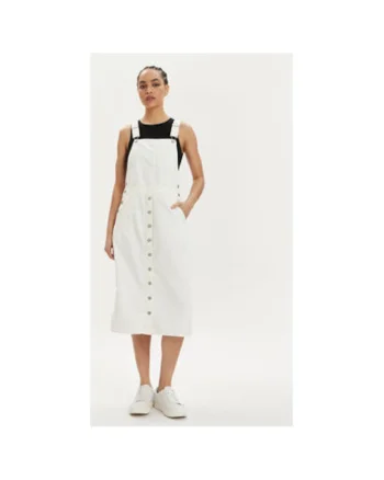 Rochie dama,  303866679, Bumbac, Alb, Alb