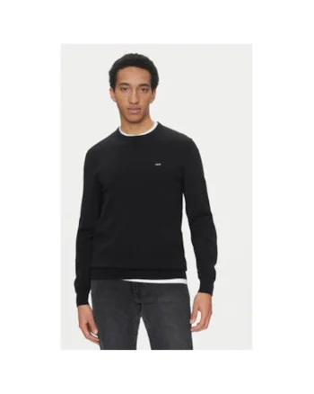 Pulover barbati,  304698361, Bumbac, Negru, Negru