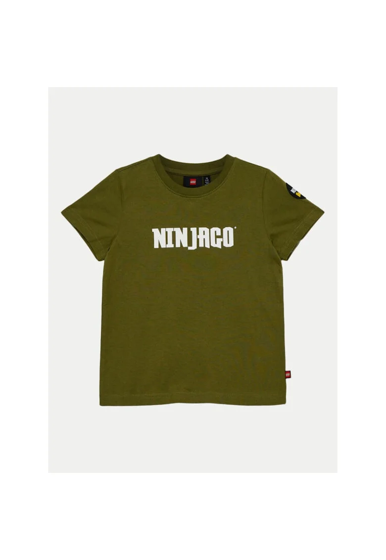 Tricou baieti,  304284571, Bumbac organic, Verde, Verde