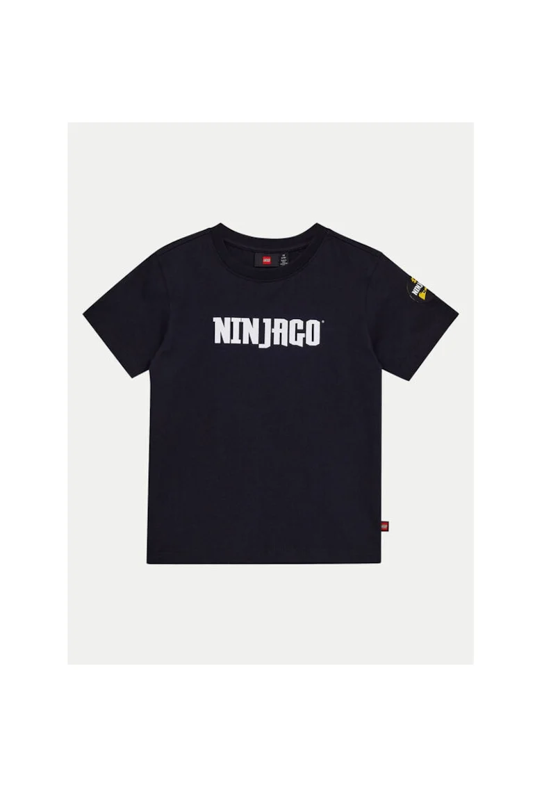 Tricou baieti,  304705595, Bumbac organic, Negru, Negru